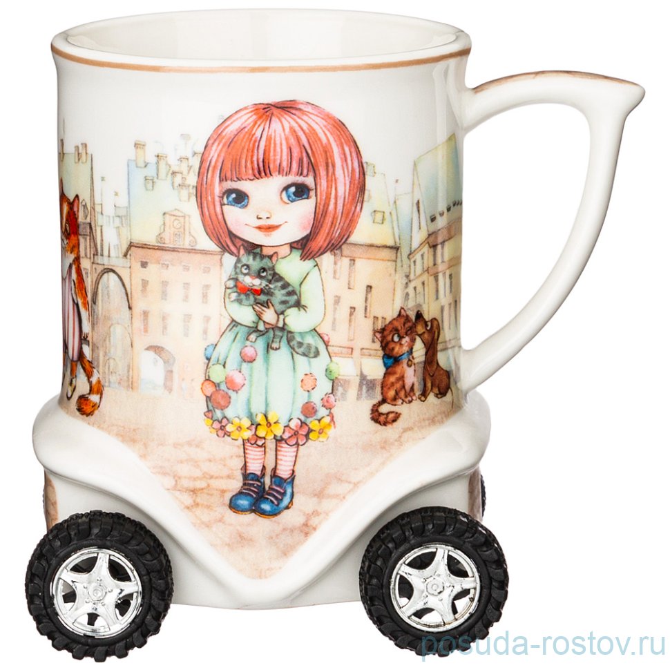Кружка на колесиках 350 мл "Лучшие друзья" / 260024