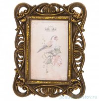 Фоторамка 17 х 22 х 2 см для фото 10 х 15 см &quot;Ажурная&quot; /бронза с позолотой / 312767