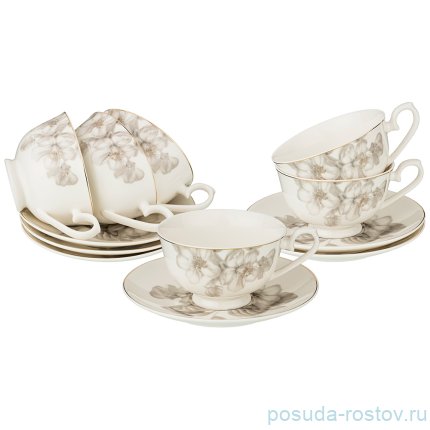 Набор чайных пар 260 мл 6 шт н/н &quot;Букингем флер&quot; / 208428