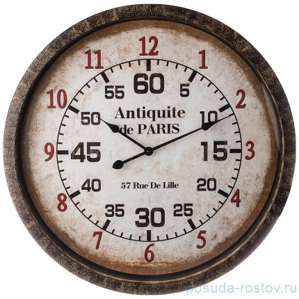Часы настенные 67 см кварцевые круглые &quot;ANTIQUITE DE PARIS&quot; / 187997