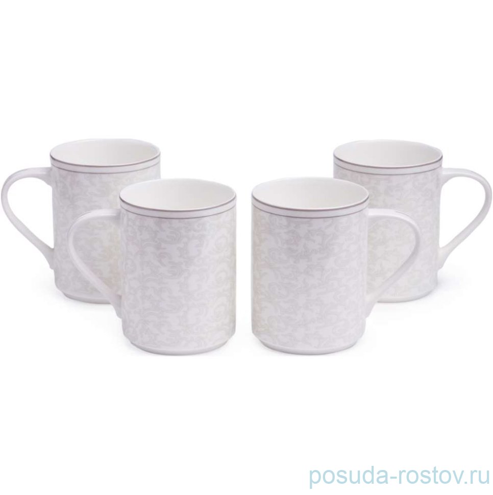 Набор кружек 400 мл 4 шт "Grey lace" / 379179 Набор кружек 400 мл 4 шт "Grey lace" / 379179