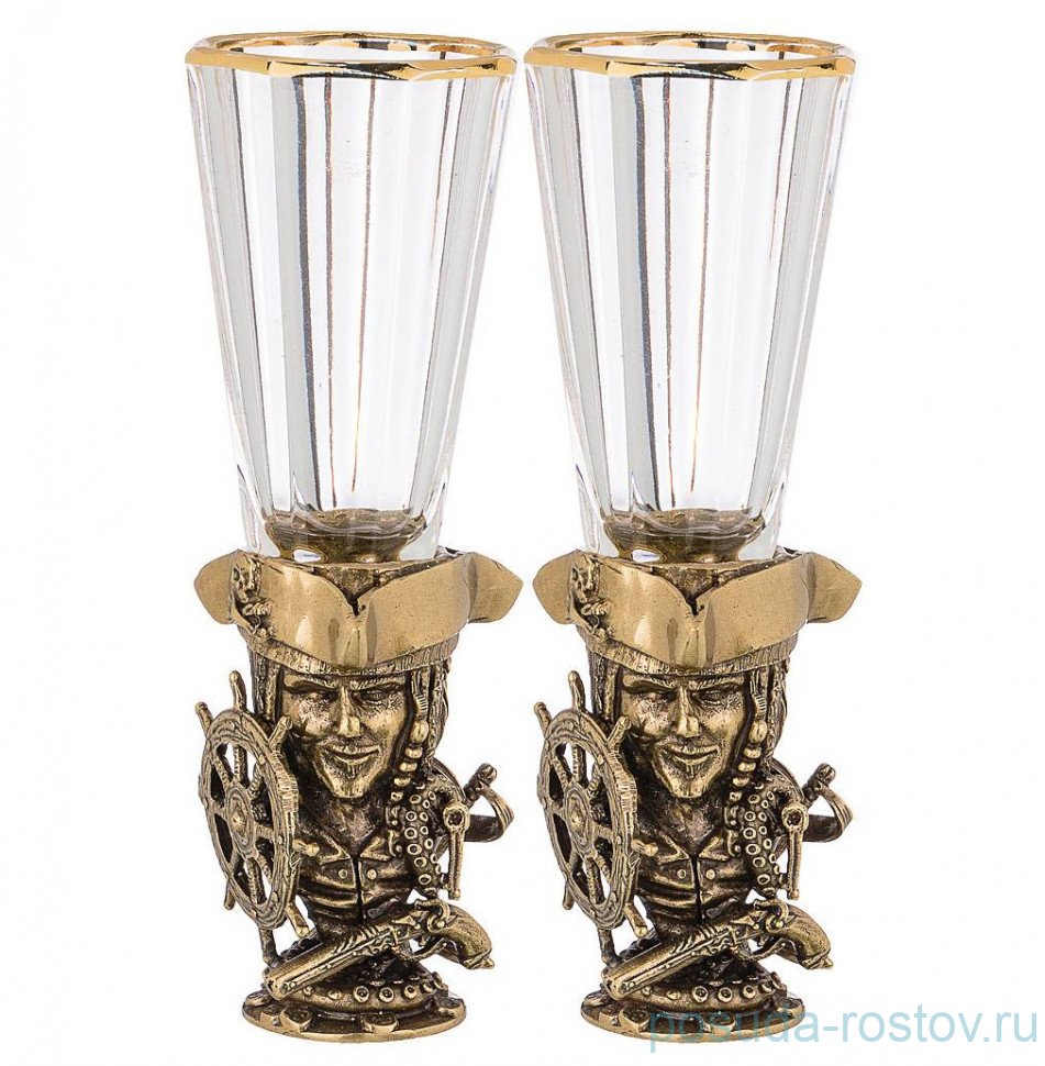 Рюмки 50 мл 2 шт "пират" / 274824 Рюмки 50 мл 2 шт "пират" / 274824