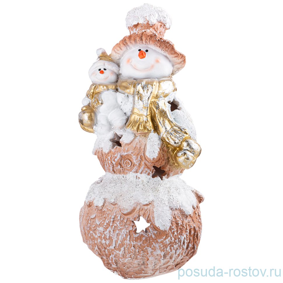 Фигурка 13 х 24 см "снеговички" с подсветкой / 271167