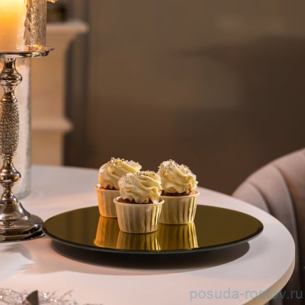 Тортовница вращающаяся golden mirror 30 см / 360471