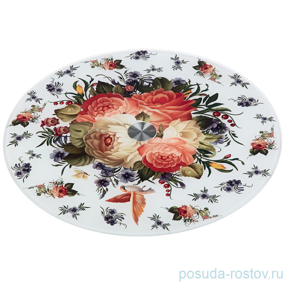 Блюдо 32 х 3 см вращающееся круглое "Роскошный сад" / 224872