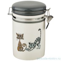 Банка для сыпучих продуктов 800 мл 11 х 17 см &quot;озорные коты&quot; / 207066