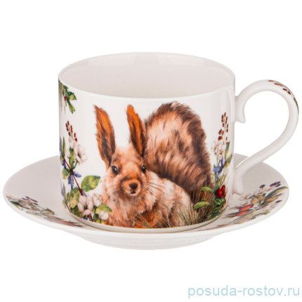 Набор чайных пар 300 мл 4 шт &quot;Лесная сказка&quot; / 270756