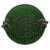 Блюдо для сыра 32 см круглое зелёное &quot;Земляника&quot; / 290911