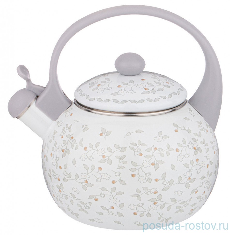 Чайник 2,2 л эмалированный со свистком "Вивьен" / 270670