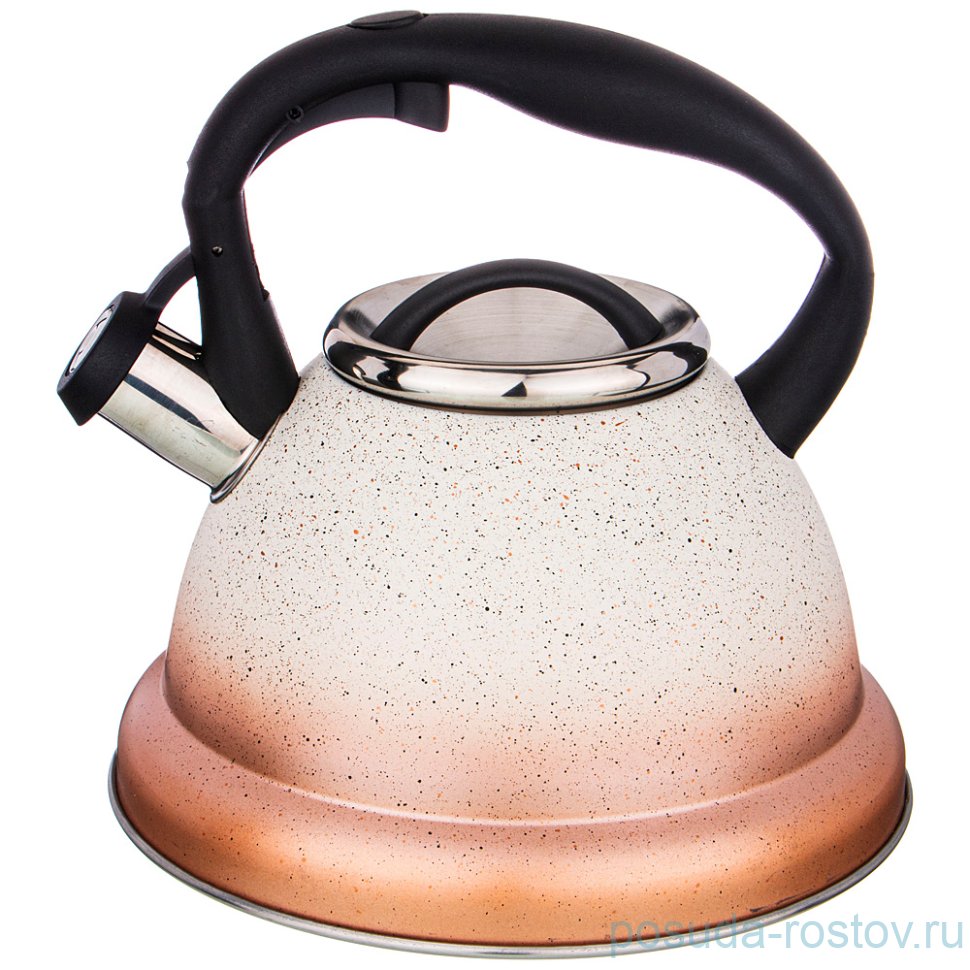 Чайник 3 л со свистком индукционное капсульное дно "Agness" / 213764