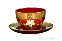 Набор чайных пар 6 шт &quot;Лепка красная&quot; U-R / 087832