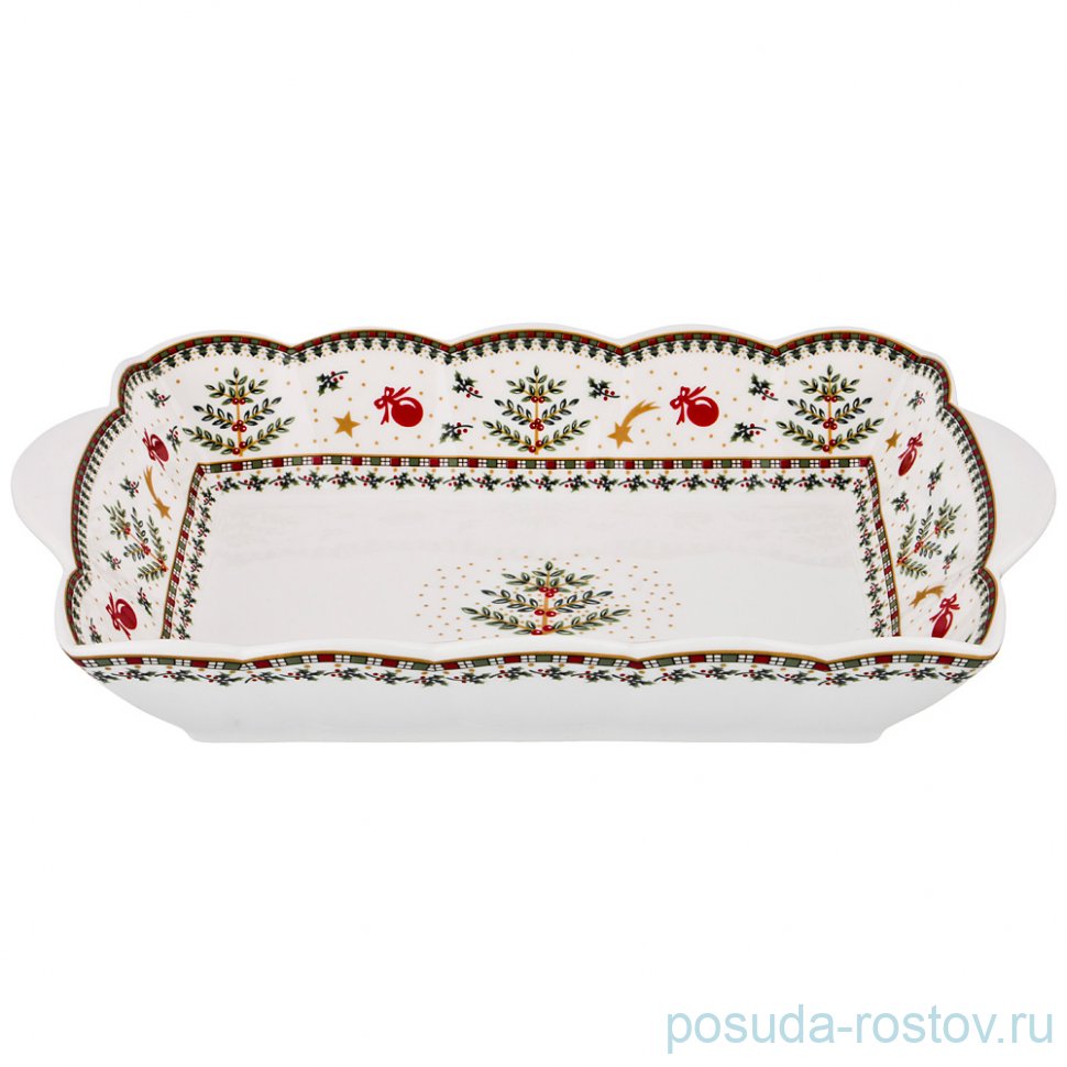 Блюдо 26 х 16 х 5 см прямоугольное "Christmas Collection" / 192119