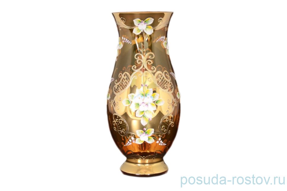 Ваза для цветов 30 см "Лепка янтарная" / 086712