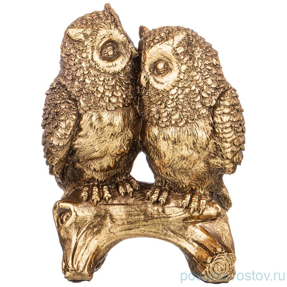 Фигурка 16,5 х 10 х 21,2 см "Совушки" /бронза / 228020 Фигурка 16,5 х 10 х 21,2 см "Совушки" /бронза / 228020