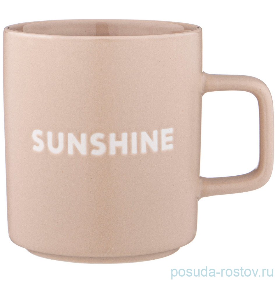 Кружка 400 мл бежевая "Sunshine" / 330231 Кружка 400 мл бежевая "Sunshine" / 330231