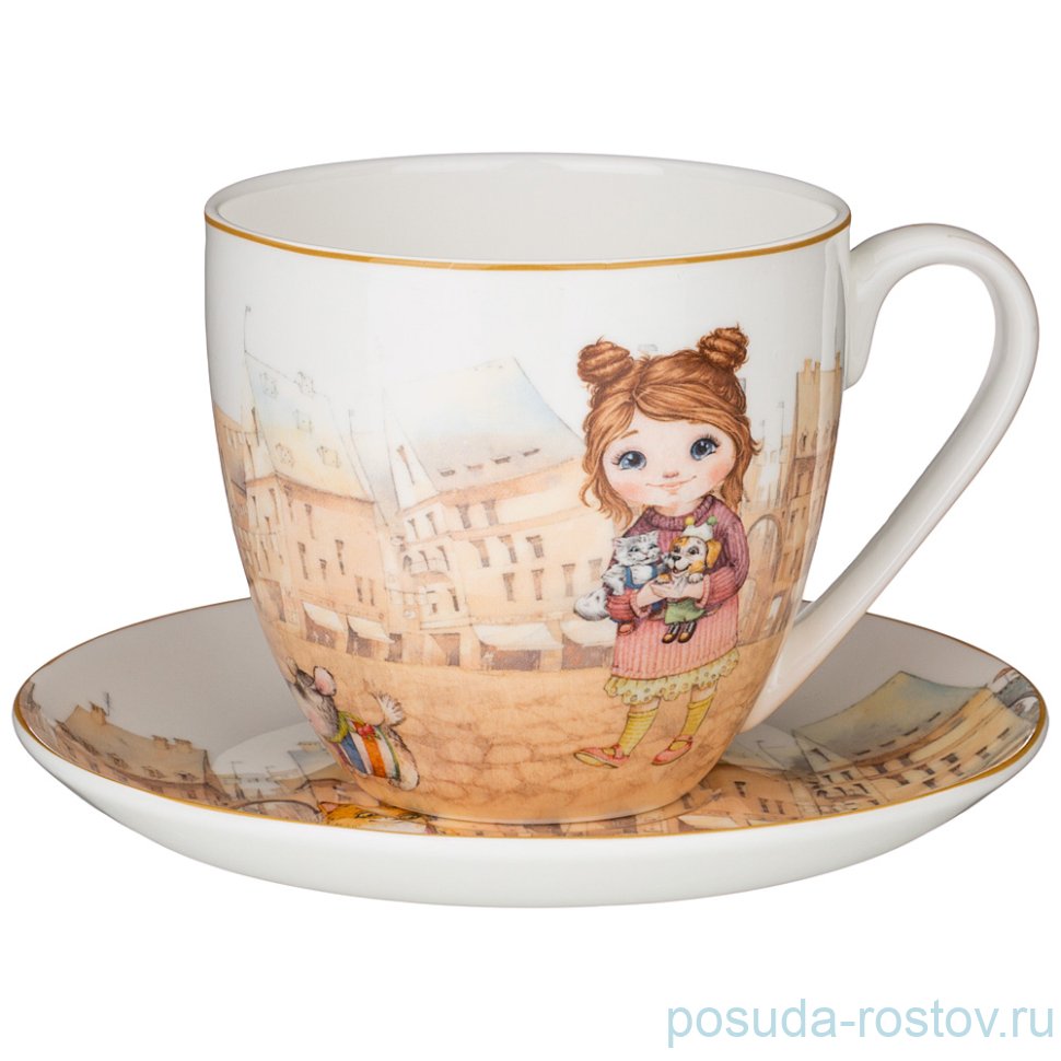 Чайная пара 430 мл 1 шт "Fashion princess" / 252084 Чайная пара 430 мл 1 шт "Fashion princess" / 252084