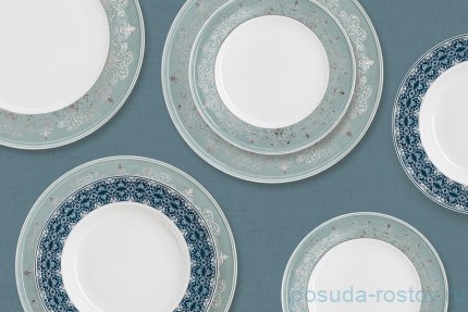 Столовый сервиз на 6 персон 27 предметов &quot;Серебряное кружево&quot; / 339339