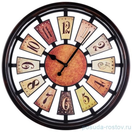 Часы настенные 50 см кварцевые &quot;рулетка/антик&quot; / 187960