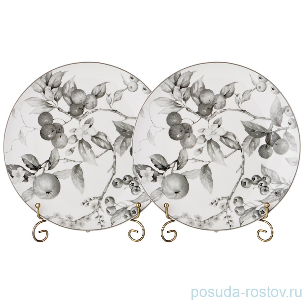 Набор тарелок 25 см 2 шт "райские яблочки" / 189608 Набор тарелок 25 см 2 шт "райские яблочки" / 189608