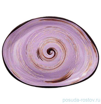 Блюдо 33 х 24,5 см Камень сиреневое &quot;Spiral&quot; / 327590