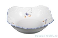 Салатник 24 см квадратный &quot;Рококо /Гуси&quot; / 127630