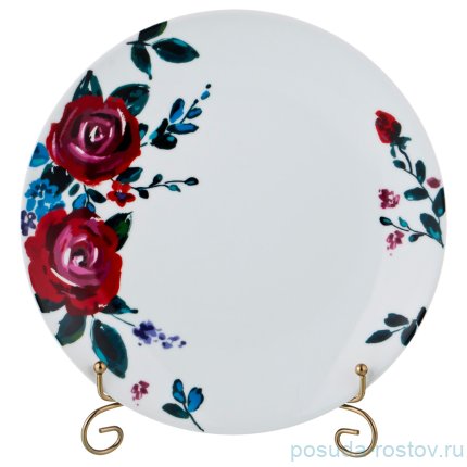 Столовый набор на 4 персоны 16 предметов &quot;Розы /Бело-синяя&quot; / 186247