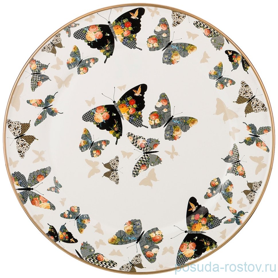 Блюдо 30 см круглое "agness /бабочки" / 196396 Блюдо 30 см круглое "agness /бабочки" / 196396
