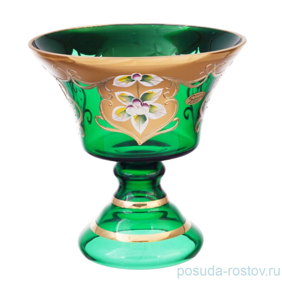 Конфетница 16 см н/н "Лепка зеленая" S-A / 151382