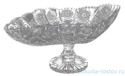 Ваза для фруктов 33 см н/н &quot;Хрусталь резной /61099&quot; / 063956