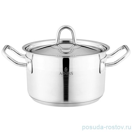Кастрюля 16 x 10 см с крышкой 1,8 л Agness / 339526