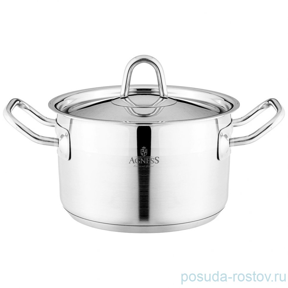 Кастрюля 16 x 10 см с крышкой 1,8 л Agness / 339526