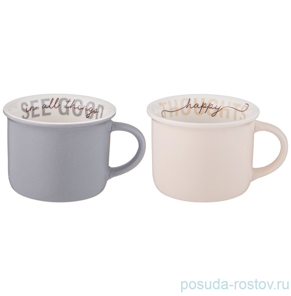 Набор кружек 160 мл 2 шт "Break time" / 339668