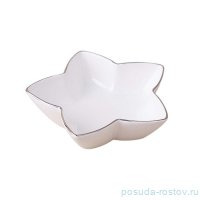 Салатник 20 х 5 см Звезда &quot;Отводка платина&quot; / 342718