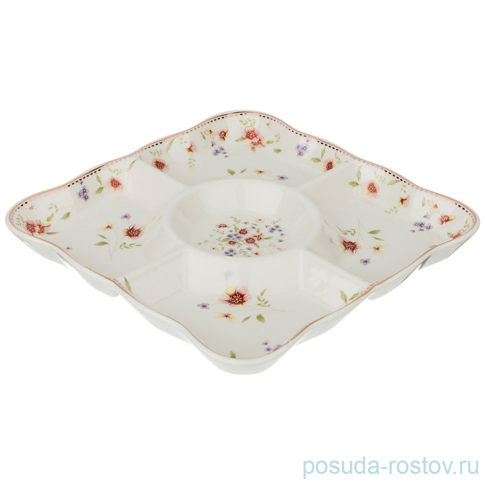 Менажница 24 х 24 х 2,5 см 5-ти секционная "пасадена" / 205410