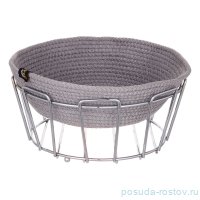 Хлебница круглая серая/платина YLC Home / 345510