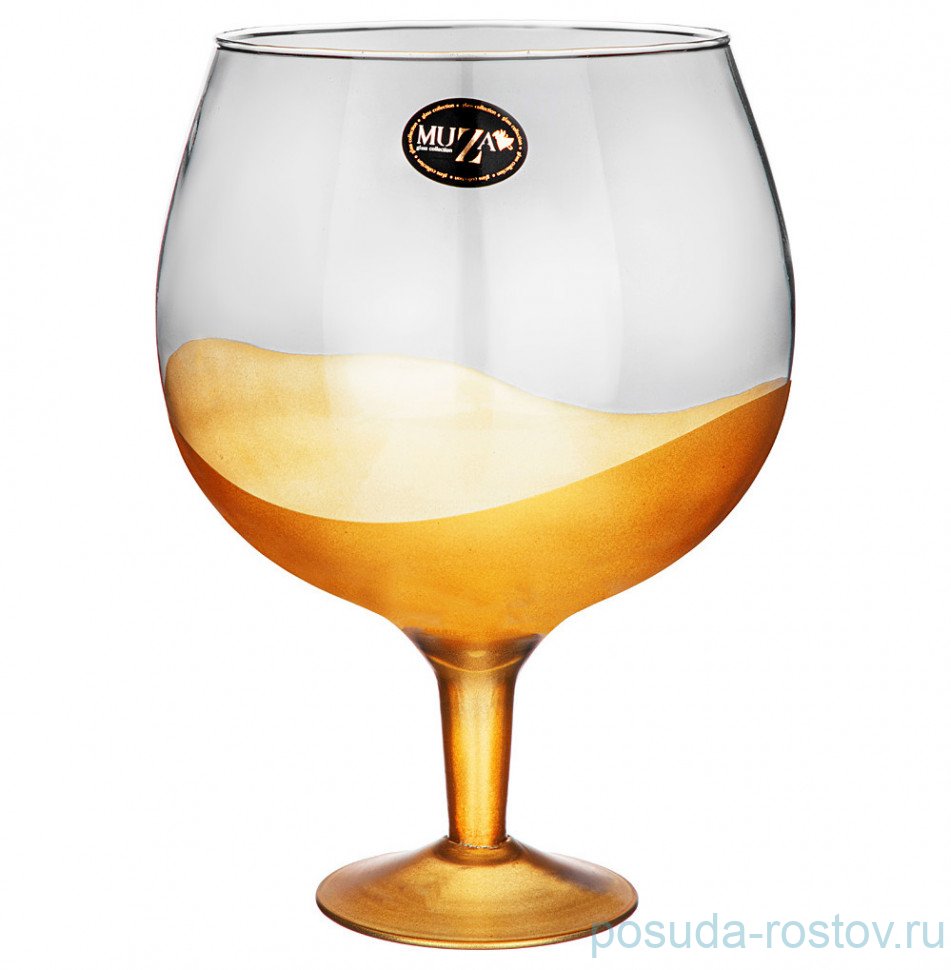 Ваза для цветов н/н 5 л "modern smoky /gold" / 289615 Ваза для цветов н/н 5 л "modern smoky /gold" / 289615