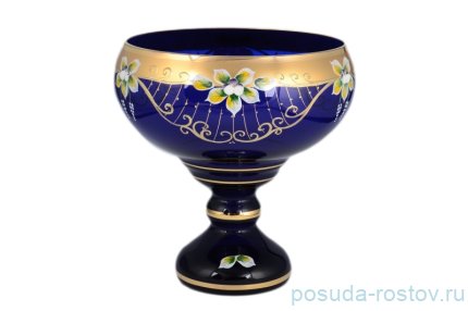 Ваза для фруктов 26 см н/н &quot;Лепка синяя&quot; / 099284