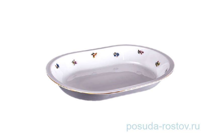 Блюдо для запекания 30 см  Bohemia Porcelan Moritz Zdekauer 1810 s.r.o. "Офелия /Мелкие цветы" / 054076