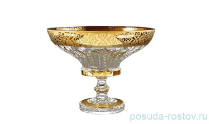 Конфетница 20,5 см н/н &quot;Max Crystal /Золото 50b&quot; / 160549
