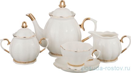 Чайный сервиз на 6 персон 15 предметов &quot;Рублевка&quot; / 194027