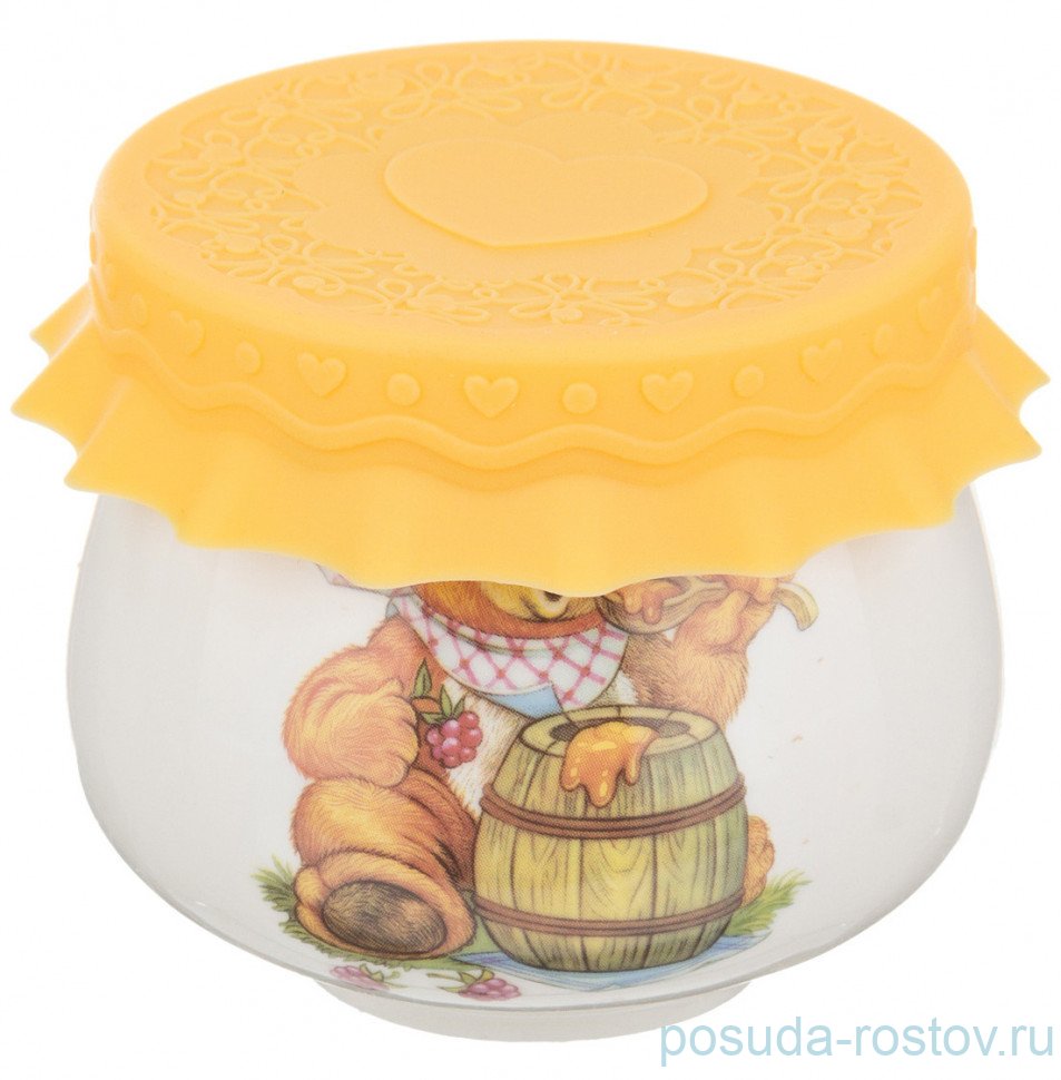 Емкость для меда/варенья 180 мл с силиконовой крышкой "Мёд" / 190396 Емкость для меда/варенья 180 мл с силиконовой крышкой "Мёд" / 190396