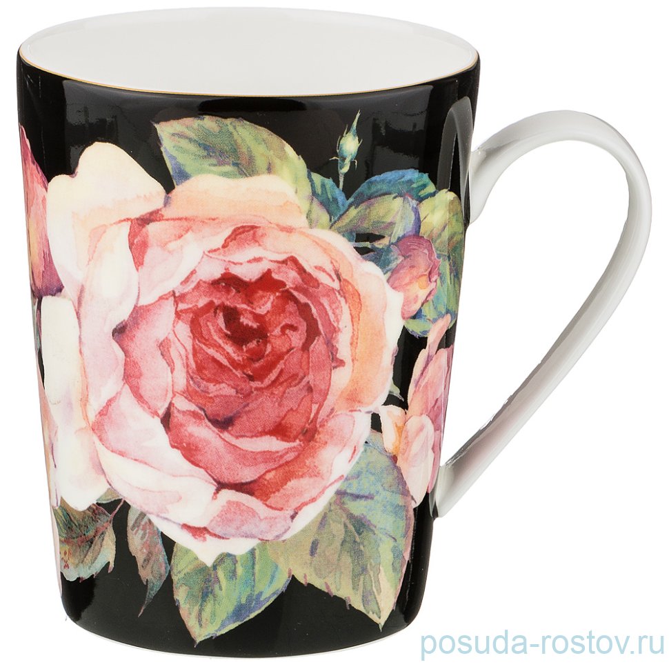 Кружка 500 мл чёрная "Винтаж" / 202741