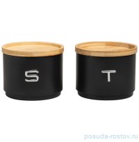 Набор банок для сыпучих продуктов 11 х 16 см 2 шт штабелируемые Agness / 377962