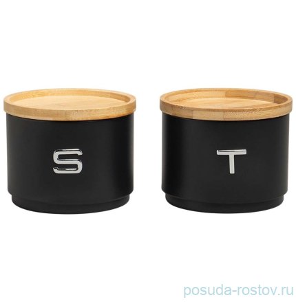 Набор банок для сыпучих продуктов 11 х 16 см 2 шт штабелируемые Agness / 377962