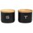 Набор банок для сыпучих продуктов 11 х 16 см 2 шт штабелируемые Agness / 377962