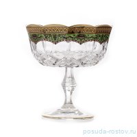 Вазочка 12 см н/н &quot;Империя /Опера /Зелёная&quot; / 085103