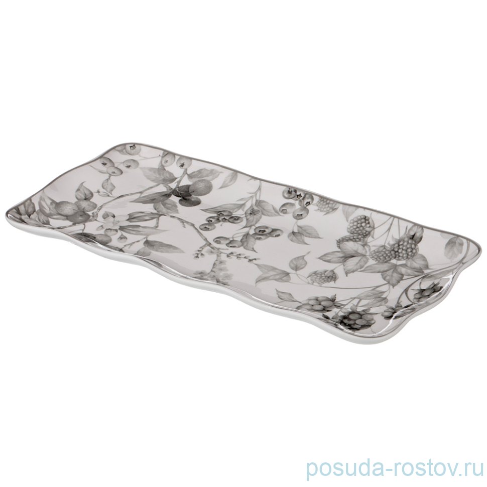 Блюдо 30 см прямоугольное "Райские яблочки" / 189610