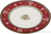 Тарелка 21 см 1 шт &quot;christmas collection /красная&quot; / 192381