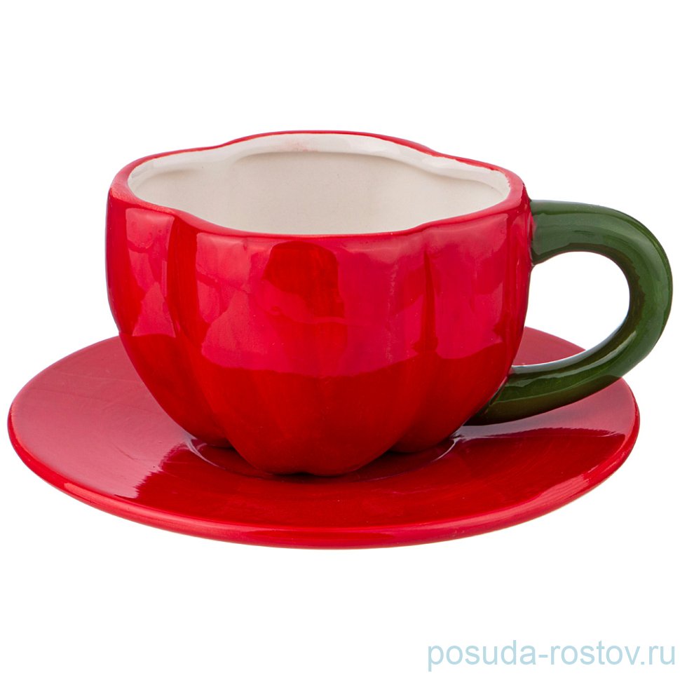 Чайная пара 300 мл 1 шт красная "PEPERONI" / 220794 Чайная пара 300 мл 1 шт красная "PEPERONI" / 220794