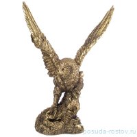 Фигурка 17 х 13 х 26 см &quot;Взлетающая сова&quot; /бронза с позолотой / 273634
